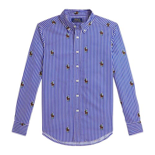 Polo Ralph Lauren Polo Bear Striped Cotton Shirt